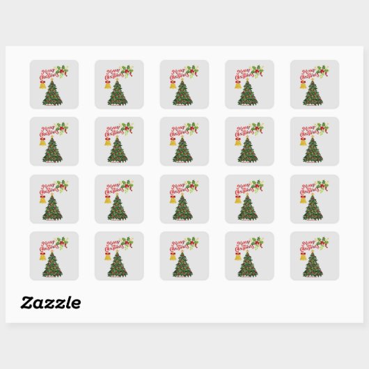 Kerstboom Stickers (Vel)