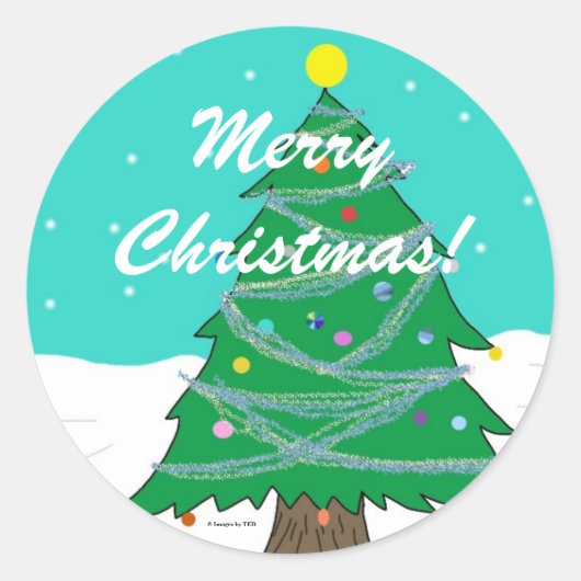 Kerstboom stickers (Voorkant)