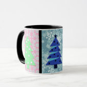 Kerstboom Stijl Kleurrijke Mok Cup (Voorkant links)