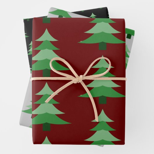 Kerstboom  stijl Wrapping Craft Paper (In situ)