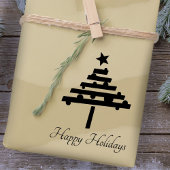 Kerstboom Stijlvolle Script Vakantie Rubberstempel