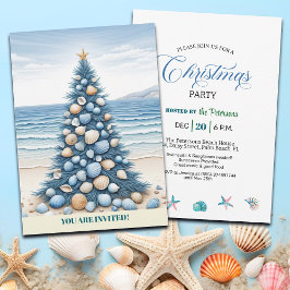 Kerstboom Strand Kerstfeest  Kaart