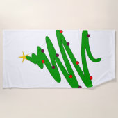 kerstboom strandlaken (Voorkant)