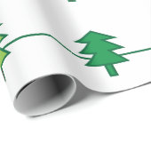 Kerstboom streeppatroon cadeaupapier (Rol Hoek)