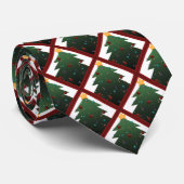 kerstboom stropdas (Opgerold)
