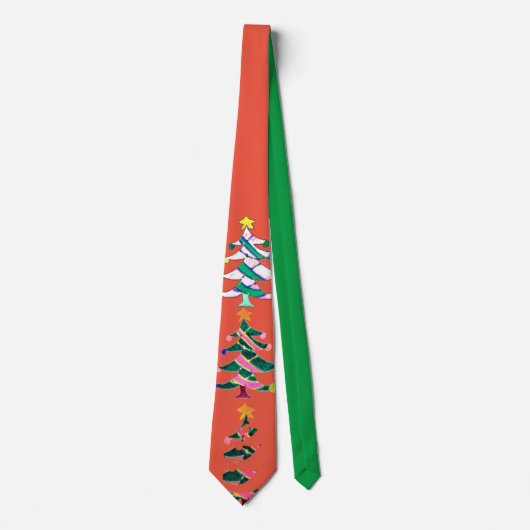 kerstboom stropdas (Voorkant)
