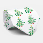 kerstboom stropdas (Opgerold)