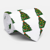 kerstboom stropdas (Opgerold)