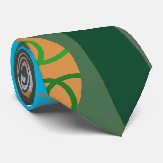 kerstboom stropdas (Opgerold)