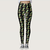 kerstboom T Rex Dinosaur Funny Gift Leggings (Voorkant)