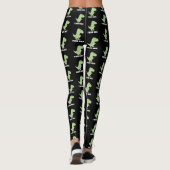 kerstboom T Rex Dinosaur Funny Gift Leggings (Achterkant)