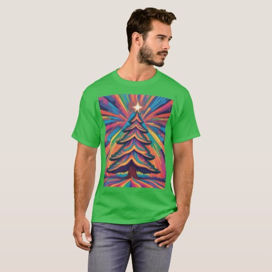 kerstboom t-shirt (Voorkant volledig)