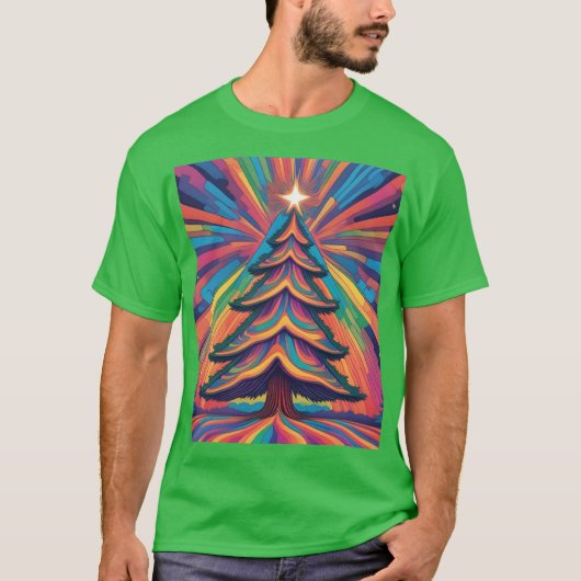kerstboom t-shirt (Voorkant)