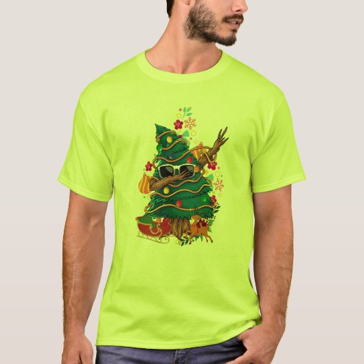 kerstboom t-shirt (Voorkant)