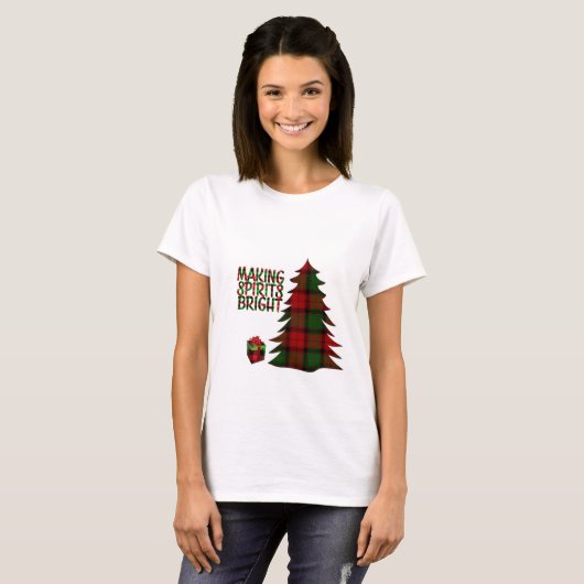 kerstboom t-shirt (Voorkant volledig)