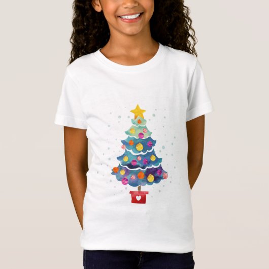 kerstboom t-shirt (Voorkant)