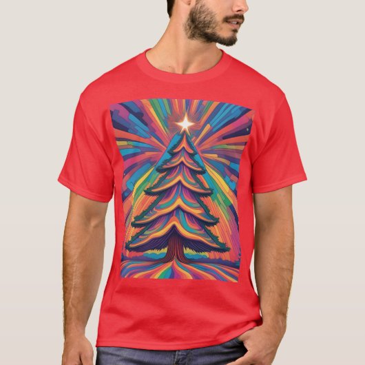 kerstboom t-shirt (Voorkant)