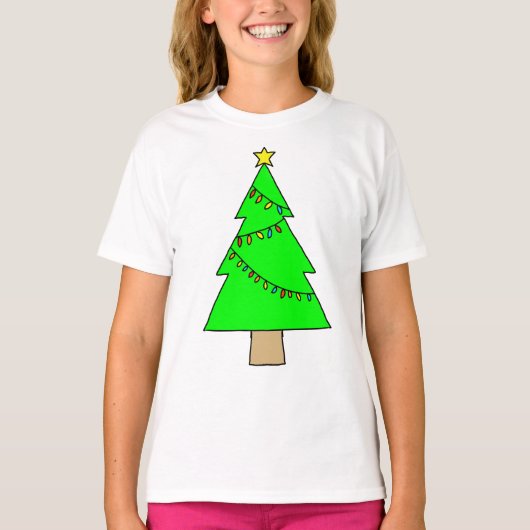 Kerstboom  t-shirt (Voorkant)