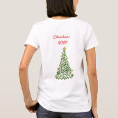 kerstboom t-shirt (Achterkant)