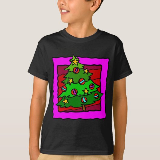 kerstboom t-shirt (Voorkant)
