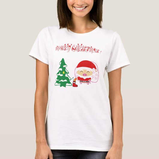 kerstboom t-shirt (Voorkant)