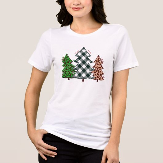 Kerstboom T-shirt - kleurrijke vakantie (Voorkant)