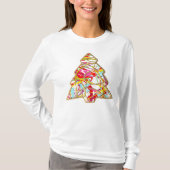 Kerstboom T-shirt met lange mouwen (Voorkant)
