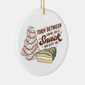 Kerstboom taart, Kerstmis koekjes Keramisch Ornament (Rechts)