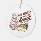 Kerstboom taart, Kerstmis koekjes Keramisch Ornament (Links)