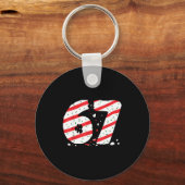 Kerstboom Taarten 67 Meme Gen Alpha Jargon Kindere Sleutelhanger (Voorkant)