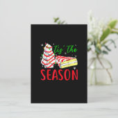 Kerstboom Taarten Debbie-Becky-Jen Little Tis' Kaart (Staand voorkant)