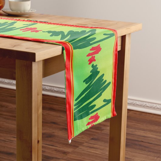 Kerstboom Tafel Runner Korte Tafelloper (Voorbeeld)