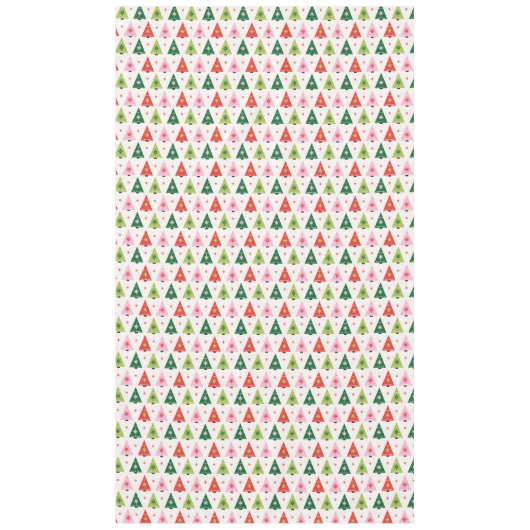 Kerstboom tafelkleed in mid-century modern stijl (Voorkant)