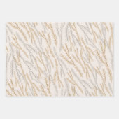 Kerstboom takken en Ornamenten Patroon Inpakpapier Vel (Voorkant)