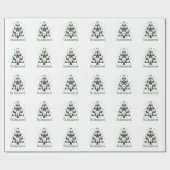 Kerstboom Tandheelkundige Oh Tandheelkundige Tand Cadeaupapier (Vlak)