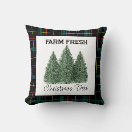 Kerstboom Tartan Schotland Patroon Kerst Decoratie Buitenkussen
