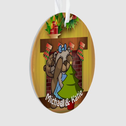 Kerstboom Teddy Bear Surprise Ornament (voorkant)