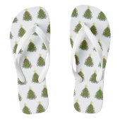 kerstboom teenslippers (Voetbed)