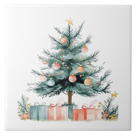 Kerstboom tegeltje (Voorkant)