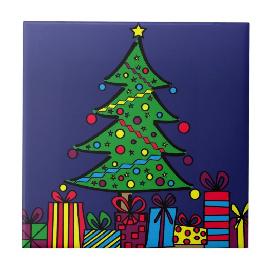 Kerstboom Tegeltje (Voorkant)