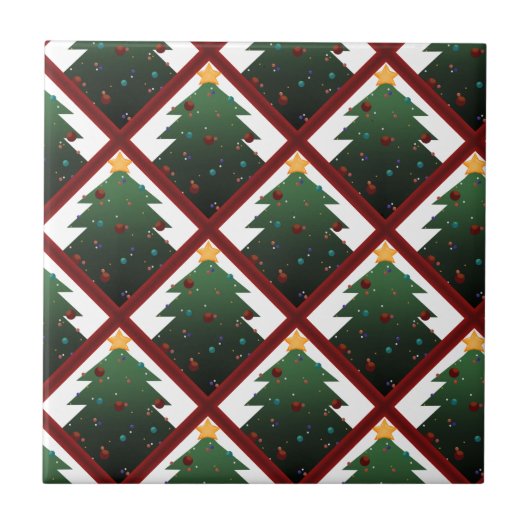 kerstboom tegeltje (Voorkant)