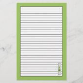 Kerstboom tekening linde groen gevoerd briefpapier (Voorkant)