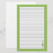 Kerstboom tekening linde groen gevoerd briefpapier (Voorkant / Achterkant)