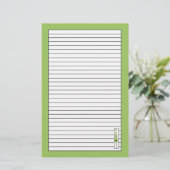 Kerstboom tekening linde groen gevoerd briefpapier (Staand voorkant)