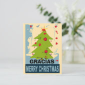 Kerstboom, tekst bewerken briefkaart (Staand voorkant)
