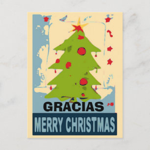 Kerstboom, tekst bewerken briefkaart