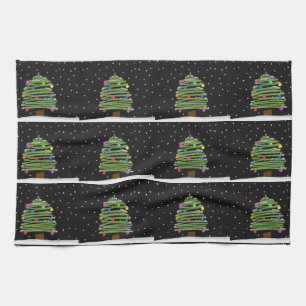 kerstboom theedoek