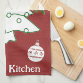Kerstboom Theedoek (Quarter Fold)