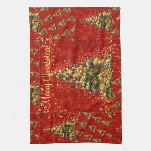 kerstboom theedoek (Verticaal)