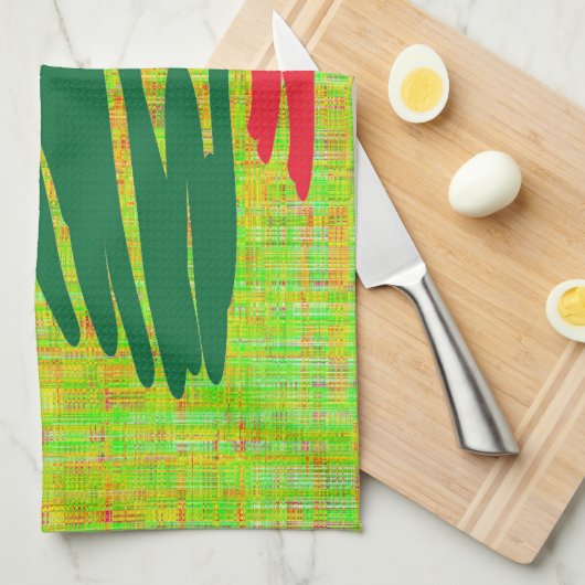 kerstboom theedoek (Quarter Fold)